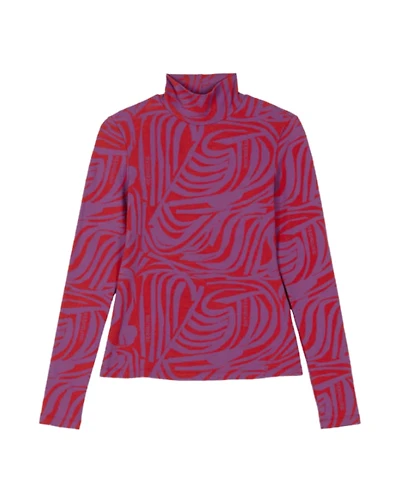 Marimekko Jäkälä Jokuraita Logo Turtleneck Shirt