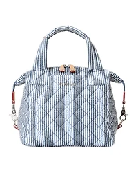 MZ Wallace Seersucker Small Sutton Deluxe Bag