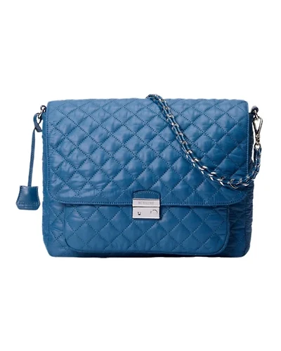 MZ Wallace French Blue Large Crosby Lock Crossbody Bag