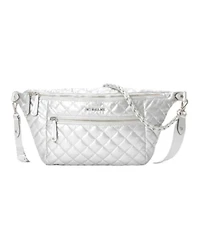 MZ Wallace Crosby Sling Bag Silver