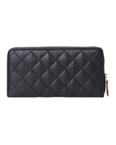 MZ Wallace Black Long Crosby Wallet