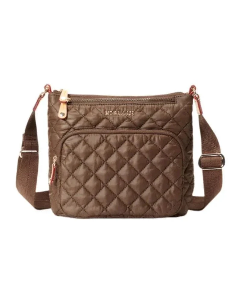 MZ Wallace Walnut Metro Scout Deluxe Crossbody Bag