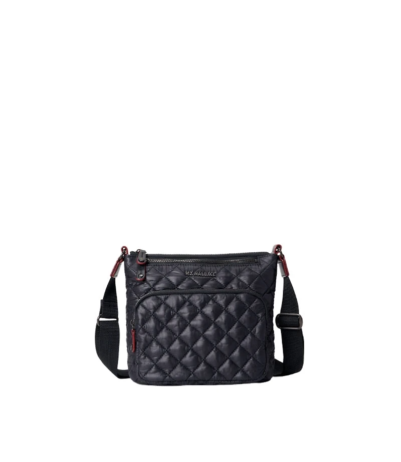 MZ Wallace Black Metro Scout Crossbody Deluxe Bag