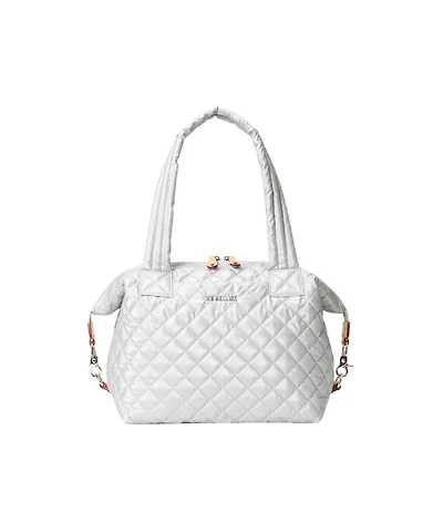 MZ Wallace Oyster Metallic Medium Sutton Deluxe Bag