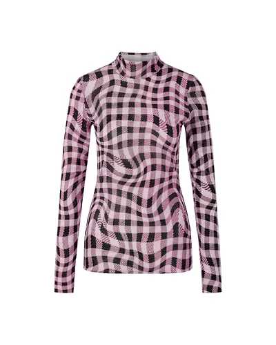 Marc Cain Unique Check Print Turtleneck