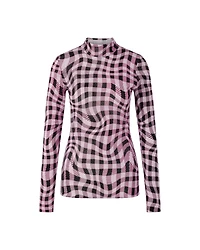 Marc Cain Unique Check Print Turtleneck