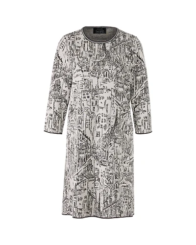 Marc Cain City Jacquard Print Knit Dress