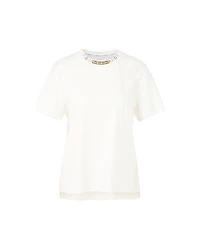 Marc Cain Jewel Detail Neck Cotton Tee