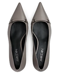 Marc Cain Elegant Kitten Heel Leather Pumps