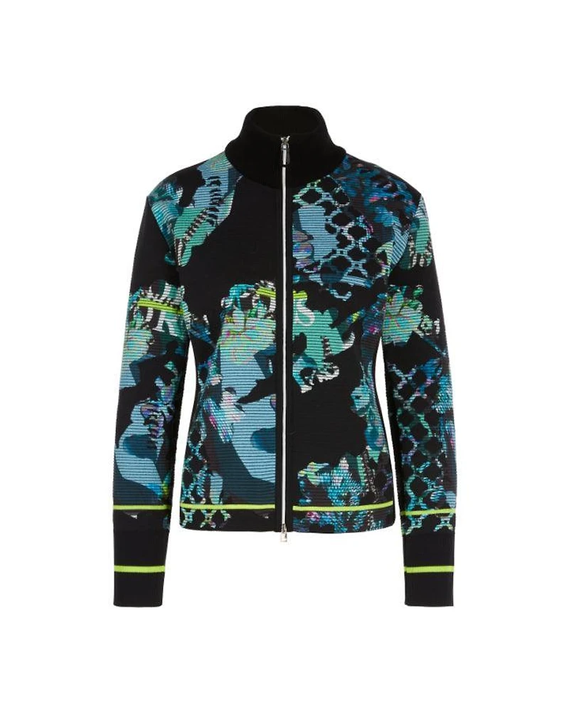 Marc Cain Abstract Print Front  Zip Jacket