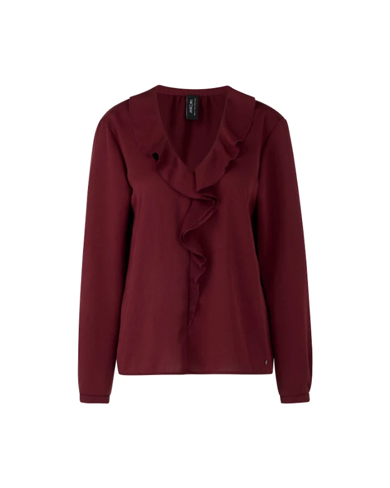 Marc Cain Ruffle Front Long Sleeve Blouse