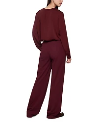 Marc Cain Ruffle Front Long Sleeve Blouse