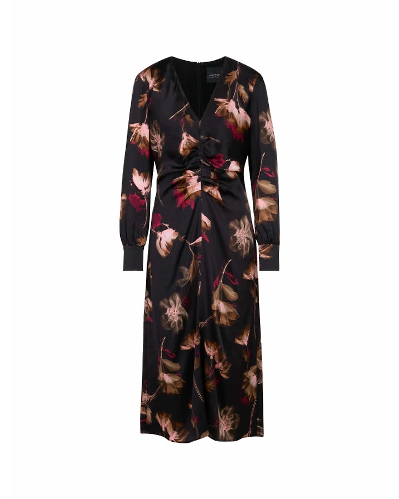 Marc Cain Silk Floral Print Dress