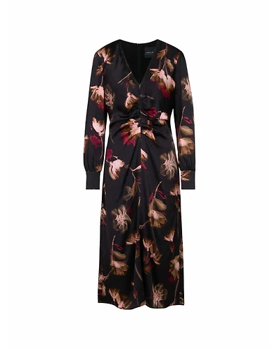 Marc Cain Silk Floral Print Dress