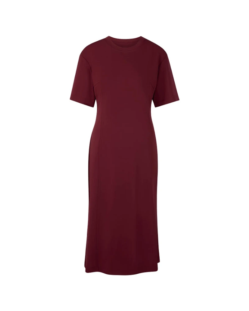 Marc Cain Sporty Chic Side Slit Midi Dress