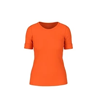Marc Cain Deep Hokkaido Rib Cotton Tee