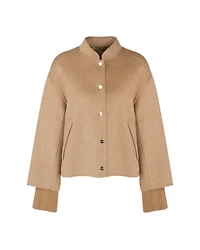 Marc Cain Wool Detachable Cuff Coat
