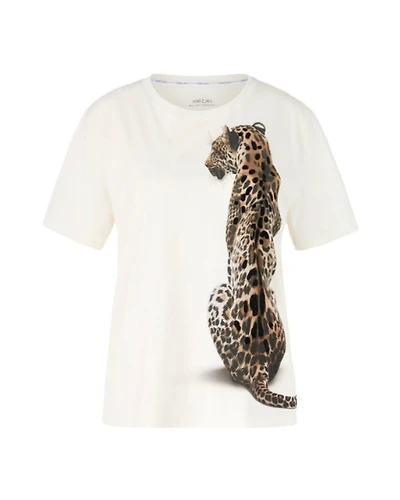 Marc Cain Placed Leopard Print T-Shirt