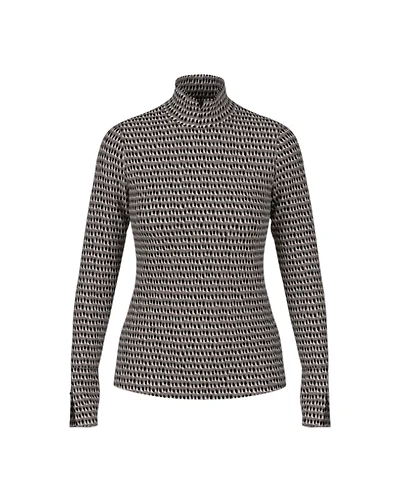 Marc Cain Sprinkles Print Mock Neck Top