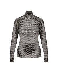 Marc Cain Sprinkles Print Mock Neck Top