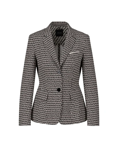 Marc Cain Sprinkles Print Scuba Blazer