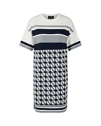 Marc Cain Print Stripe Knit Dress