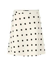 Marc Cain Polka Dot A-line Wool Skirt