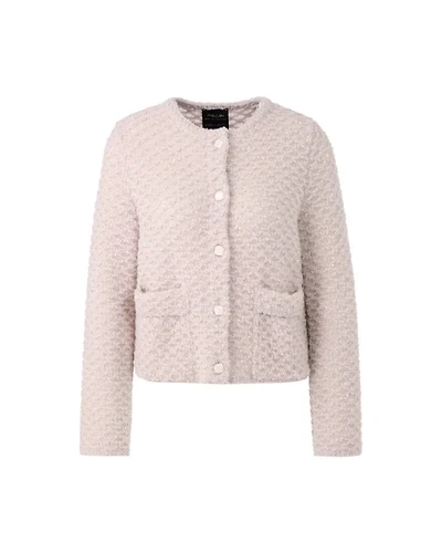 Marc Cain Round Neck Alpaca Blend Knit Jacket