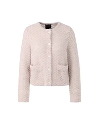Marc Cain Round Neck Alpaca Blend Knit Jacket