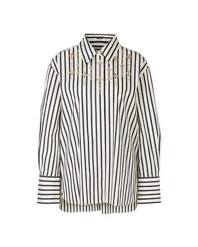 Marc Cain Stripe Jewel Detail Shirt