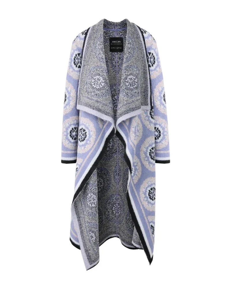 Marc Cain Print Duster Knit Coat