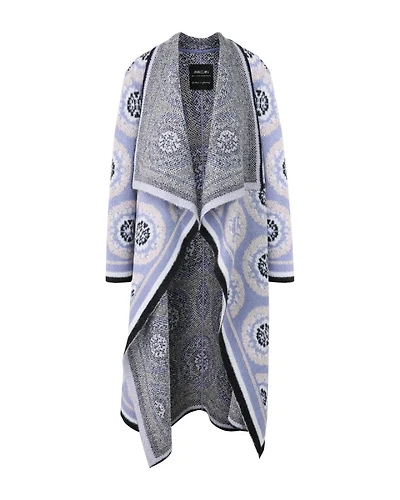 Marc Cain Print Duster Knit Coat