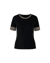 Marc Cain Leopard Trim Tee
