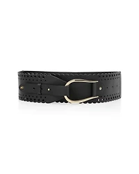 Marc Cain Perforated Pattern Leather Belt