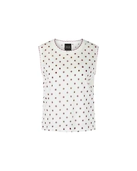 Marc Cain Polka Dot  Sleeveless Knit Top