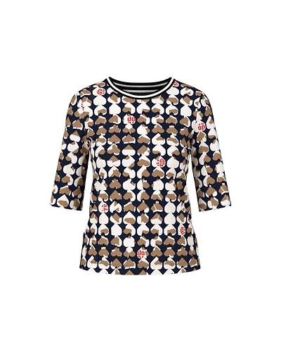 Marc Cain Heart Print Jersey Tee