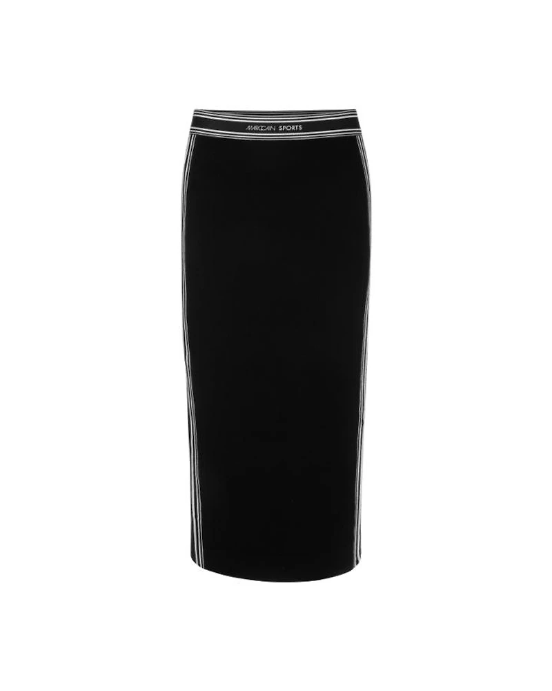 Marc Cain Pull On Side Stripe Skirt