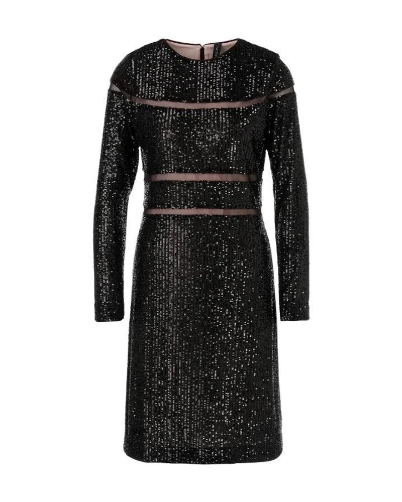 Marc Cain Sequin-Mesh Cut Outs Dress