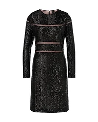 Marc Cain Sequin-Mesh Cut Outs Dress
