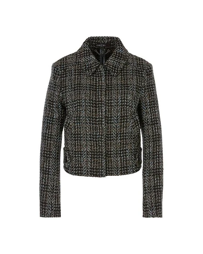 Marc Cain Shadow Check Short Jacket