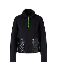 Marc Cain Shiny Quilt Pocket Sweatshirt