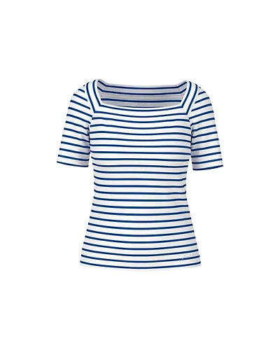 Marc Cain Square Neck Striped Tee