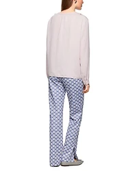 Marc Cain Ruffle Front Long Sleeve Blouse