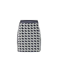 Marc Cain Print Front Panel Knit Skirt