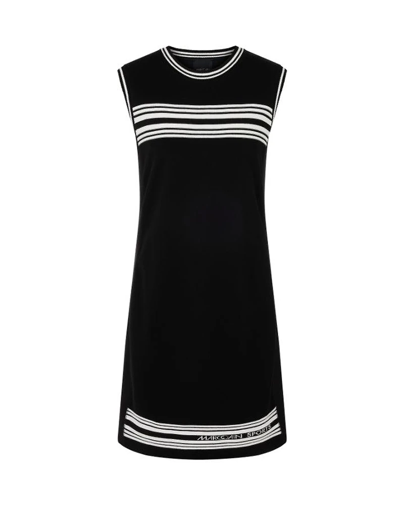Marc Cain Stripe Detail Sleeveless Dress