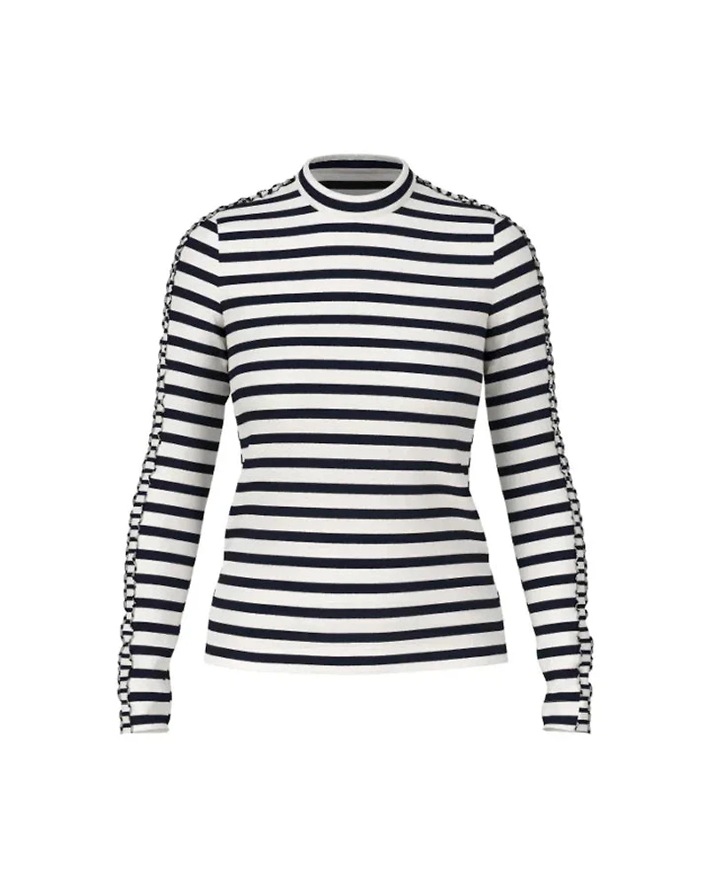 Marc Cain Stripe Long Sleeve Top