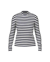 Marc Cain Stripe Long Sleeve Top