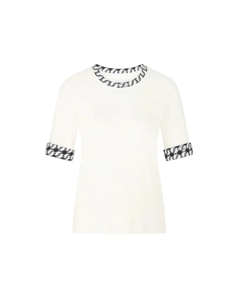 Marc Cain Print Trim Second Skin Top