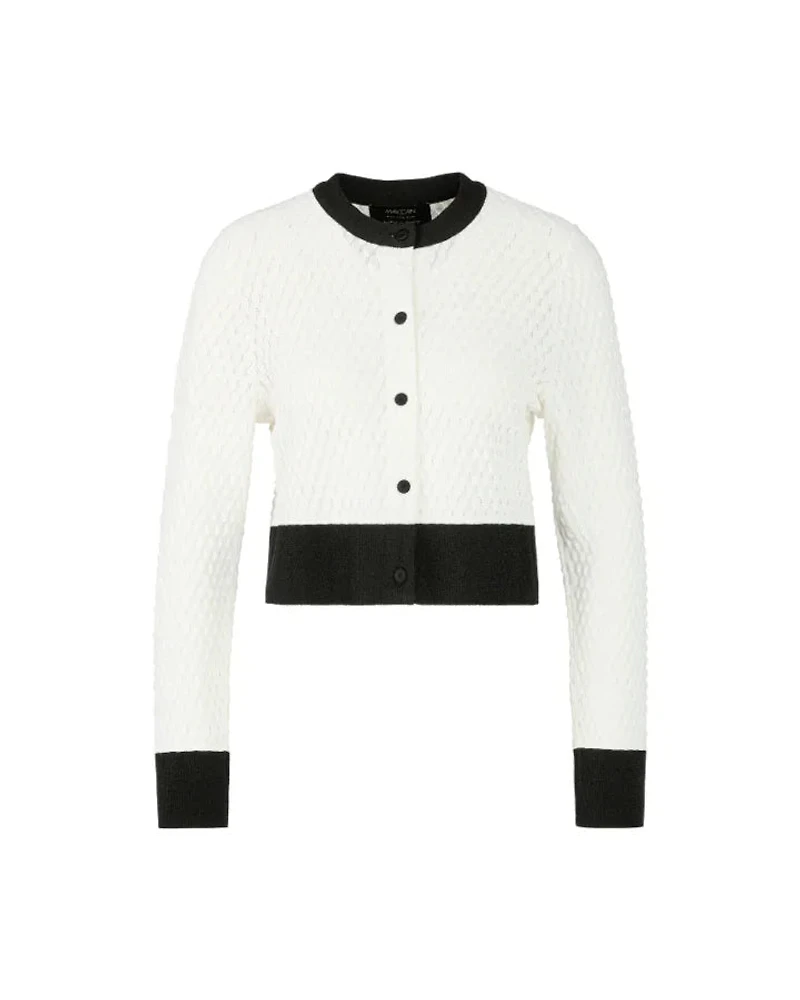 Marc Cain Contrast Trim Cropped Cardigan