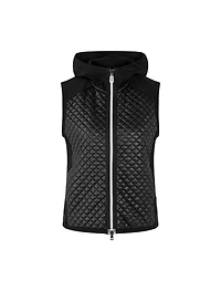 Marc Cain Scuba Hooded Quilt Front Vest
